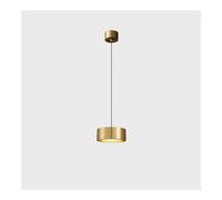 WGFJKI Hanging Lamp, Gold Bronze Horn Lampshade - All Copper Pendant Lighting Single Head Pendant Lights with Adjustable Postmodern Style Hanging Light Compatible with Lounge Walkway Restaurant Full