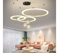 WGFJKI Hanging Lamp LED Large Living Room Pendant Light Dimmable with Remote Control Decorative Lights Full Planet Indoor Dining Table Ceiling Light Bedroom Dining Room Cafe Bar Chandelier