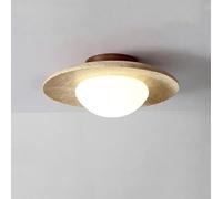 WGFJKI Home Decoration Nordic New Fresh Disk Ceiling Light Japanese Cream Natural Stone Ceiling Light Home Decoration Ceiling Light For Corridor, Balcony, Corridor