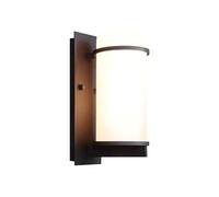 WGFJKI IP55 Waterproof Outdoor Wall Light E27 Lighting Fixture Milky White Cylindrical Lampshade Wall Sconce Lighting Fixture for Headboard Bedroom Garage Porch Mirror