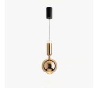 WGFJKI Italian LED Pendant Lamp Globe Aluminum Pendant Lighting Bauhaus Art Hanging Ceiling Light, 10W 3000K Elegant Kitchen Island Lighting, Adjustable Cord Dining Ceiling Light Fixture