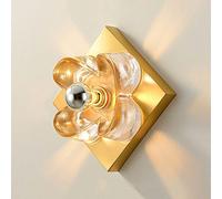 WGFJKI Jadssox Brass Wall Light Glass Ceiling Mount Lamp, Bedroom Bedside Sconce Lighting Fitting, Nordic Ceiling Lights Wall Sconces for Corridor Kitchen Living Room Foyer