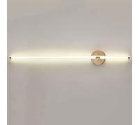WGFJKI Jadssox Dimmable LED Wall Light Linear Wall Sconce Gold Long Wall Lamp, Minimalist Glass Vanity Wall Light Bar with Remote Control, Bedroom Living Room Sconces Wall Wash Lights