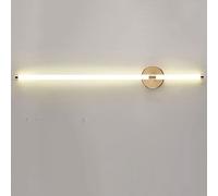 WGFJKI Jadssox Dimmable LED Wall Light Linear Wall Sconce Gold Long Wall Lamp, Minimalist Glass Vanity Wall Light Bar with Remote Control, Bedroom Living Room Sconces Wall Wash Lights