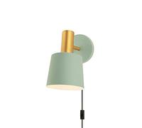 WGFJKI Jadssox In Wall Sconce Adjustable Wall Mount Reading Light with On/Off Switch, Green Metal Wall Lamp Rotatable Headboard Lighting Fixture for Restaurant Bedroom Bedside