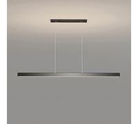 WGFJKI Jadssox LED Chandelier Dimmable Pendant Light with Remote Control, Minimalist Linear Ceiling Hanging Lamp, Pool Table Dining Room Kitchen Island Hanging Chandeliers