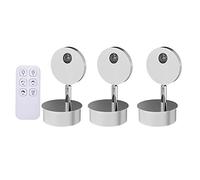 WGFJKI Jadssox LED Wall Sconce Lamp 3 Pcs Spotlight with Remote Control, USB Recharge Picture Lights & Accent Spotlights, Bedroom Living Room Stairs Wall Light, Installation