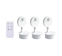 WGFJKI Jadssox LED Wall Sconce Lamp 3 Pcs Spotlight with Remote Control, USB Recharge Picture Lights & Accent Spotlights, Bedroom Living Room Stairs Wall Light, Installation