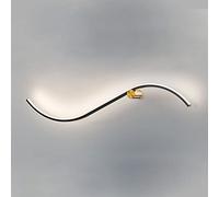 WGFJKI Jadssox Linear Wall Sconce Curved Wall Lamp, LED Bar Strips Indoor Bedroom Wall Mount Lighting Fixtures for Living Room Background Home Decoration Wall Wash Lights