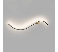 WGFJKI Jadssox Linear Wall Sconce Curved Wall Lamp, LED Bar Strips Indoor Bedroom Wall Mount Lighting Fixtures for Living Room Background Home Decoration Wall Wash Lights
