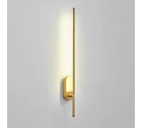 WGFJKI Jadssox Minimalist Brass Wall Light Adjustable Linear Wall Sconce, 10W LED Copper Wall Mounted Lamp, Wall Lighting Fixture, 4000K Wall Wash Lights for Living Room Hallway