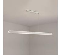 WGFJKI Jadssox Minimalist LED Pendant Light Linear Chandelier Hanging Long Strip Flush Mount Ceiling Swag Lamp, Strip Linear Kitchen Island Lighting Fixture, Dining Table Suspended Lamps