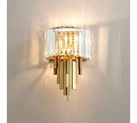 WGFJKI Jadssox Postmodern Crystal Wall Sconce Lighting Fixtures Gold Finish Wall Lamp, Living Room Decor Wall Light Geometric Wall-mounted Lamps, Bedroom Bedside Luxe E14 Wall Lamps