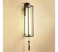 WGFJKI Jadssox wall sconce lighting New Chinese Style Wall lamp, fabric shade Living Room wall decor light, Interior E27 vanity Wall Sconces, Background Villa Bedroom bedside lamps