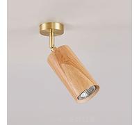 WGFJKI Jadssox Wood Fixed Track Lighting LED shallow Mount Spotlight 360°+180° Adjustable Ceiling Accent Spot Lamp, Directional Spotlights Ceiling/wall Lamps for Commercial Household