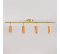 WGFJKI Jadssox Wood Fixed Track Lighting LED shallow Mount Spotlight 360°+180° Adjustable Ceiling Accent Spot Lamp, Directional Spotlights Ceiling/wall Lamps for Commercial Household