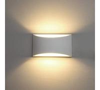 WGFJKI LED 7W 2 Heads White Ceramic Wall Lamp Acrylic Wall Light Up Down Illumination High Light Transmittance Corridor Lights Apply To Living Room Restaurant Cafe