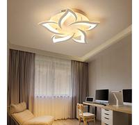 WGFJKI LED Ceiling Light Creative Flower Shape Ceiling Lamp Remote Control Dimmable Metal Acrylic Petals Energy Saving Bedroom Kitchen Living Room Table Dining Indoor Chandeliers,5 Heads