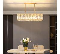 WGFJKI Led Chandelier with Star Projection Lamp, Dimmable LED Pendant Light with Spotlights,Adjustable Linear Hanging Light for Kitchen Island-Black a 100x120cm(39x47inch)