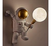 WGFJKI LED Creativity Wall lamp Room 3D in Lighting Wall Sconces Desktop Decoration Night Light 3-Color Dimmable Light Source Can be Hung PLA+PVC Material