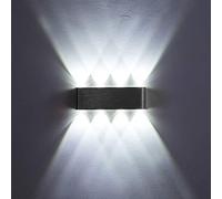 WGFJKI Led Outdoor Wall Lamp,colorful Aluminum Square Wall Light,karaoke Bar Decorative Wall Sconces,for Exterior Hallway Bedside Living Room Kitchen B 18 * 6cm