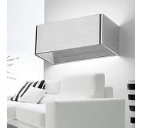 WGFJKI LED Wall Sconce Lighting Up and Down Wall Mounted Lamp, Rectangle Metal Sconces Indoor Wall Wash Lights 5W Night Lamps for Living Room Bedroom Bedside Hallway