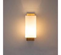 WGFJKI LED Wall Sconce with Milky White Glass Lampshade, Creative Bedside Study Bedroom Wash Wall Lights，E27 Socket 1 Light Wall Mount Lighting Accessories