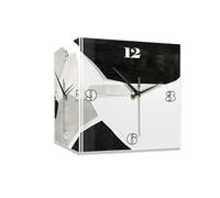 WGFJKI Living Room Sided Corner Wall Clock Corner Clock Wall Sconce No Punch Clock Decorative Painting