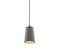 WGFJKI Loft Hanging Ceiling Light with Cement Shade LED Lighting Industrial Concrete Bell Shade Pendant Ceiling Light Lampshade Barn Lighting for Bar Cafe Bedroom Grey Finish
