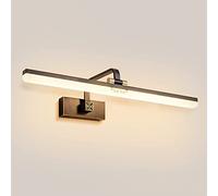 WGFJKI Long Strip Bathroom Vanity Lamps Makeup Lights LED Linear Vanity Light Fixture Adjustable Mirror Front Lamp Over Cabinet 3 Color Mode Frame Picture & Display Lighting (Color : Svart, Size : 3