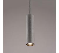 WGFJKI Long Tube Pendant Light Industrial Concrete Cement Hanging Pendant Lighting Fixture 3000K 5W Cylinder Stone Ceiling Lamp For Kitchen Island Dinning Room Bedroom Bedside Table
