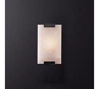 WGFJKI Marble Wall Sconce Lighting Fixture Square Wall Lamp Shade, Indoor Art Deco Wall Mount Light Living Room Sconces E27 Wall Lamps for Bedroom Bedside Living Room Hallway