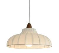 WGFJKI Nordic Solid Wood Pendant Light Shade Japanese Fabrics Ceiling Hanging Lamp E27 Base Restaurant Chandelier for Kitchen Island Dining Rooms Living Room(40cm)