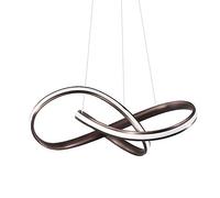 WGFJKI Nordic Style Ring Chandelier Pendant Light for Living Room Dining Bedroom 45W 2930 3380Lm Brown 27.5In Natural Light.