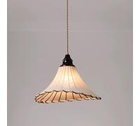 WGFJKI Pendant Lighting Kitchen Island, Bohemial Fabric Hanging Ceiling Lamp Japanese Style Solid Wood Pendant Light Fixture, Adjustable Boho Retro Dinning Room Chandelier