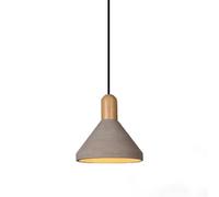 WGFJKI Retro Stone Pendant Light Wood Pendant Lamp Vintage Industrial Cone Cement Hanging Ceiling Lights Fixture Nordic Concrete Restaurants Decor Chandelier E27, Adjustable Cord