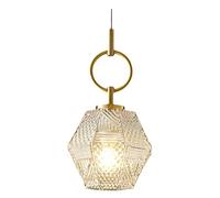 WGFJKI Single Head Small Pendant Light - Light Luxury Crystal Chandelier Full Copper Bar Bedroom Bedside Hanging Lamp Living Room Background Wall Decorative Lamps,Chandelier