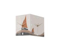 WGFJKI Smooth Sailing Sided Corner Wall Clock Living Room No Punch Led Clock Wall Mute Wall Clock