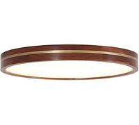 WGFJKI Solid Wood Round Ultra-Thin LED Ceiling Light Ceiling Lamp Flush Mount Fixture Easy To Install Ceiling Lamp Panel Light Super Bright Living Room Dimmable Flat Lamp