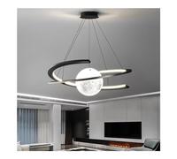 WGFJKI Spherical Chandelier, Milky White Glass Lampshade Kitchen Island Hanging Lamp, Adjustable Height Chandeliers, Pendant Lighting for Farmhouse Bar, Dining Room, Bedroom, Nordic Light (Color : B