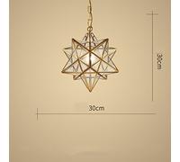 WGFJKI Village Full Of Copper Chandeliers Starlight Glass Personality Ceiling Lamp Minimalist Living Room Cafe Dining Room Pendant Lamp Outdoor Waterproof Patio Balcony Aisle Chandelier,A