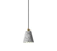 WGFJKI Vintage Cement Pendant Light Fixture, Cylinder Stone Pendant Lights With Switch, Retro Industrial Antique Gold Hanging Concrete Gypsum Pendant Lighting Adjustable Island Chandelier