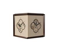 WGFJKI Wall Clock No Punch Living Room Corner Clock Wall Sconce Hanging Wall Corner Clock