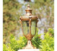 WGFJKI Waterproof Rust-Proof Column Lamp European Outdoor Doorpost Lamp IP55 E27 Garden Courtyard Villa Decoration Street Lamp Garden Lamp Villa Wall Landscape Lamp (Size : 40CM)