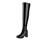WGFJKI Women Casual Over The Knee Boots Winter Elegant Chunky Heel Holiday Party Long Boots