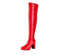 WGFJKI Women Casual Over The Knee Boots Winter Elegant Chunky Heel Holiday Party Long Boots