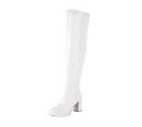 WGFJKI Women Casual Over The Knee Boots Winter Elegant Chunky Heel Holiday Party Long Boots