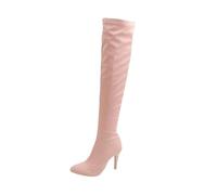 WGFJKI Womens Over The Knee Boots Pointed Toe Thin Heel Holiday Pary Casual Long Boots