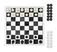 WGFOIP 2 in 1 Chess Set Portable Educational Travel Board Game for Kids and Adults, Lightweight 25x25cm Size, Fun Amusement Activities