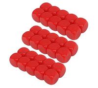 WGFOIP 30PCS Plain Dice Blocks with Smoothed Surface, 16MM DIY Board Game Accessories, Plastic with Round Corners, 6 Sided Dice Cube, Easy to Draw On for Board Games Mat (Red)